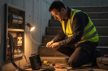 Elektriker über Zeitarbeit