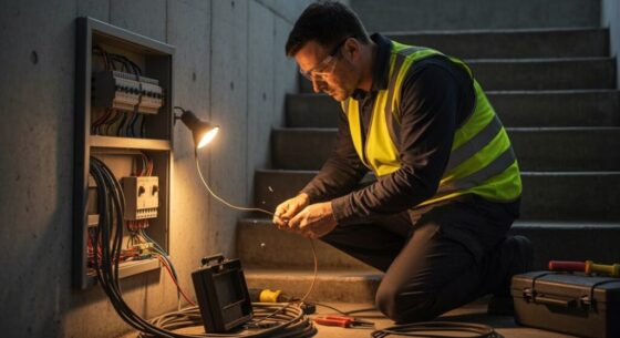 Elektriker über Zeitarbeit