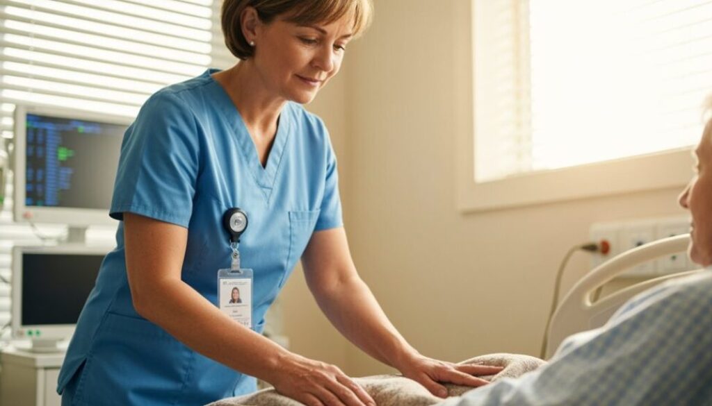 Krankenpflegepersonal über Zeitarbeit