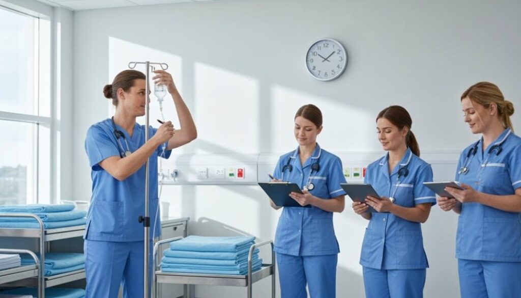 vorübergehende Gesundheitsdienstleistungsvermittlung