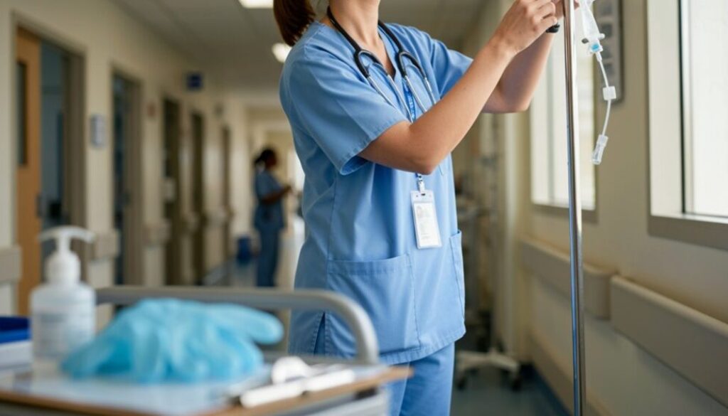 vorübergehende Beschäftigung im Gesundheitswesen