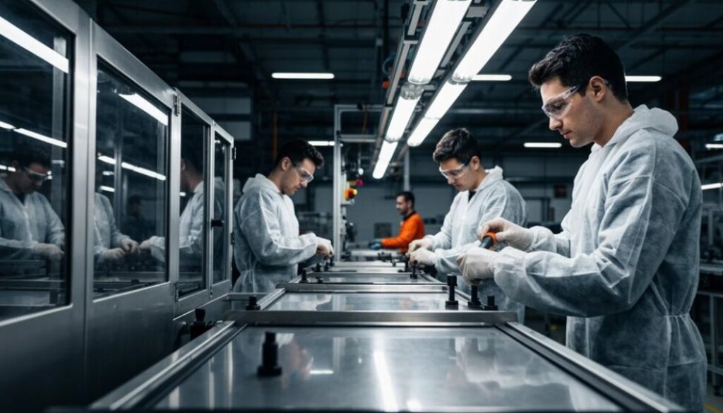 vorübergehende Arbeit in der Produktion